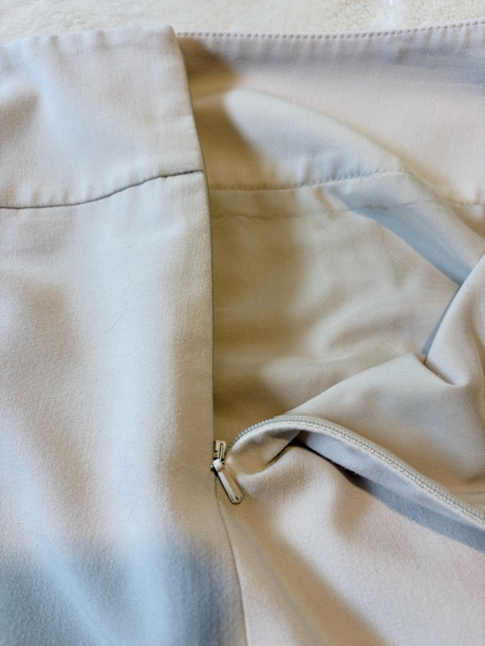 Jones New York Cream A-Line Skirt with Pleats Size 14 - Picture 6 of 11